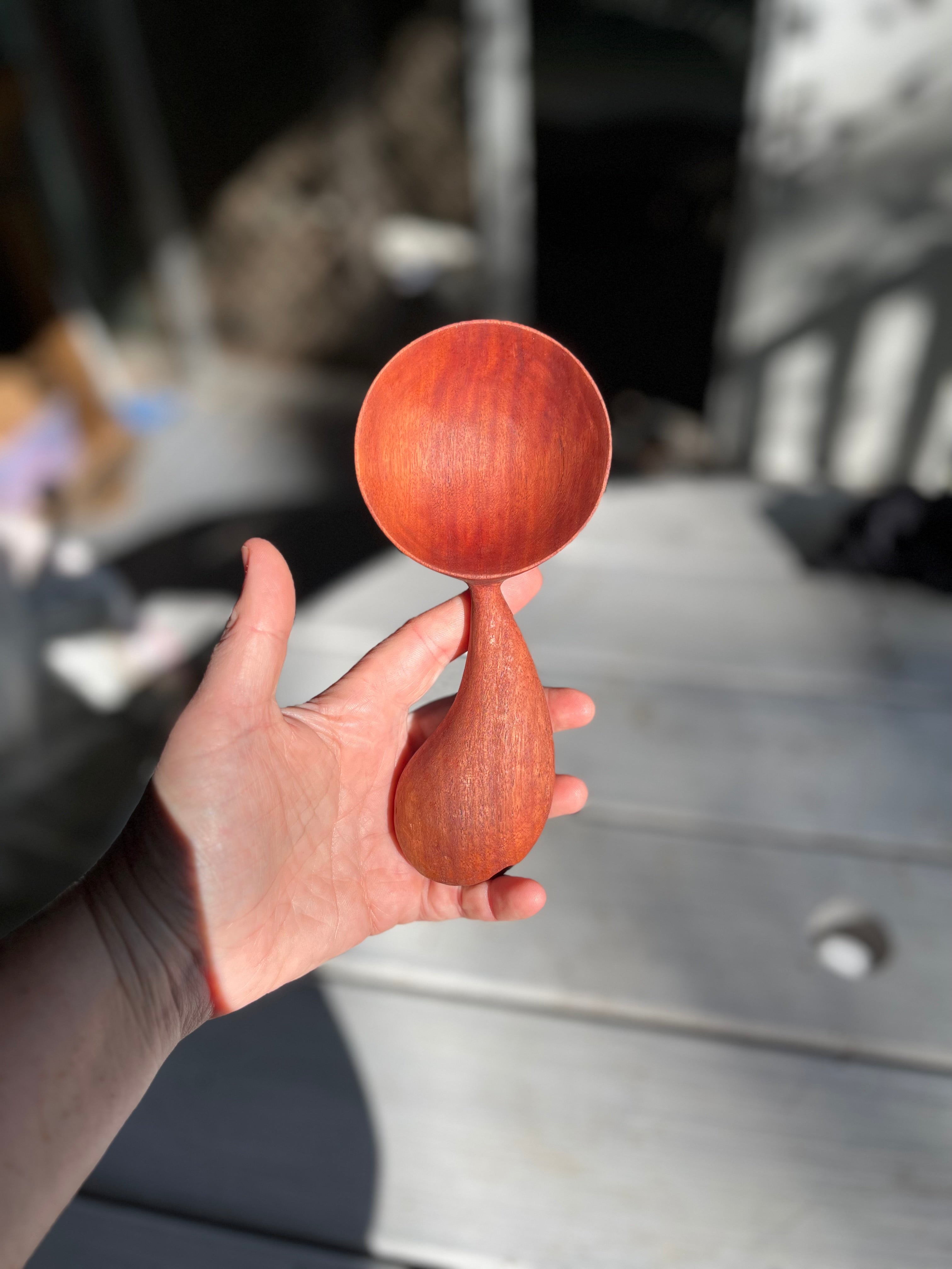 Rose Mahogany Dry Goods Scoop